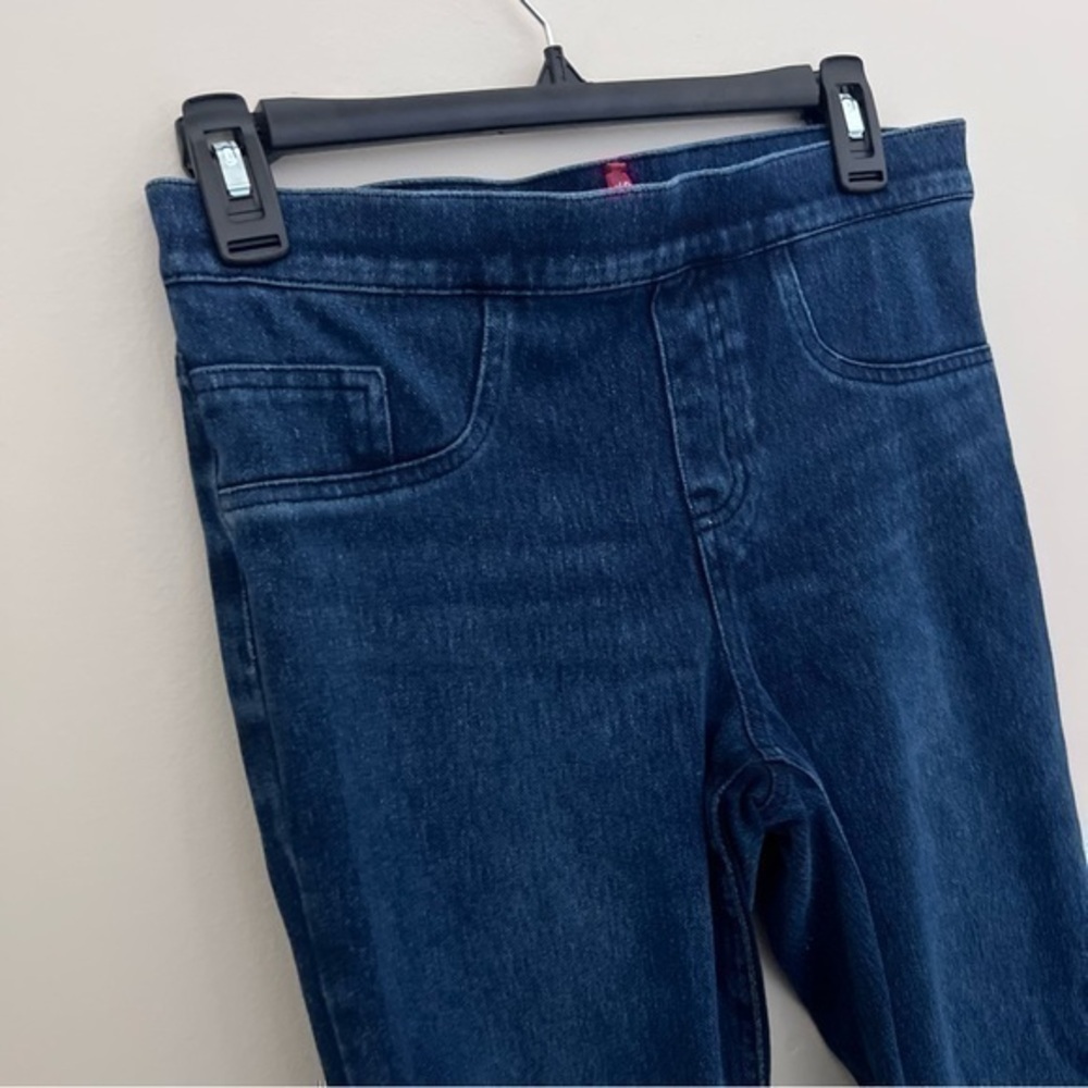 Spanx Blue Cotton Skinny Jeggings Pull on Jeans Jean-ish Ankle Leggings - Picture 4 of 9